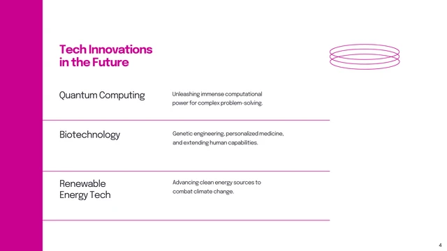 Simple White Purple Technology Presentation - Page 4