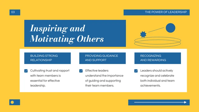 Simple Elegant Yellow and Blue Leadership Presentation - Page 3