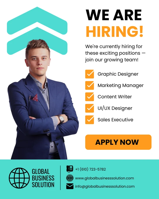 Job Vacancy LinkedIn Social Media Template Job Vacancy LinkedIn Social Media Template