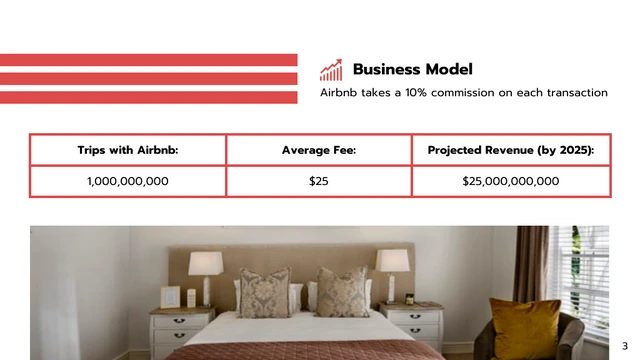 White and Red Airbnb Pitch Deck Template - Page 3