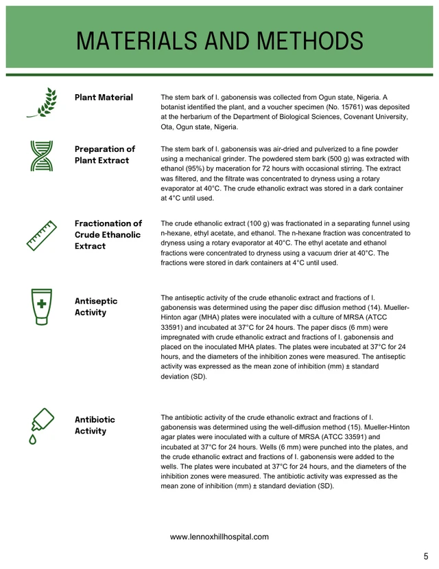 White and Green Research Proposal Template - Page 5