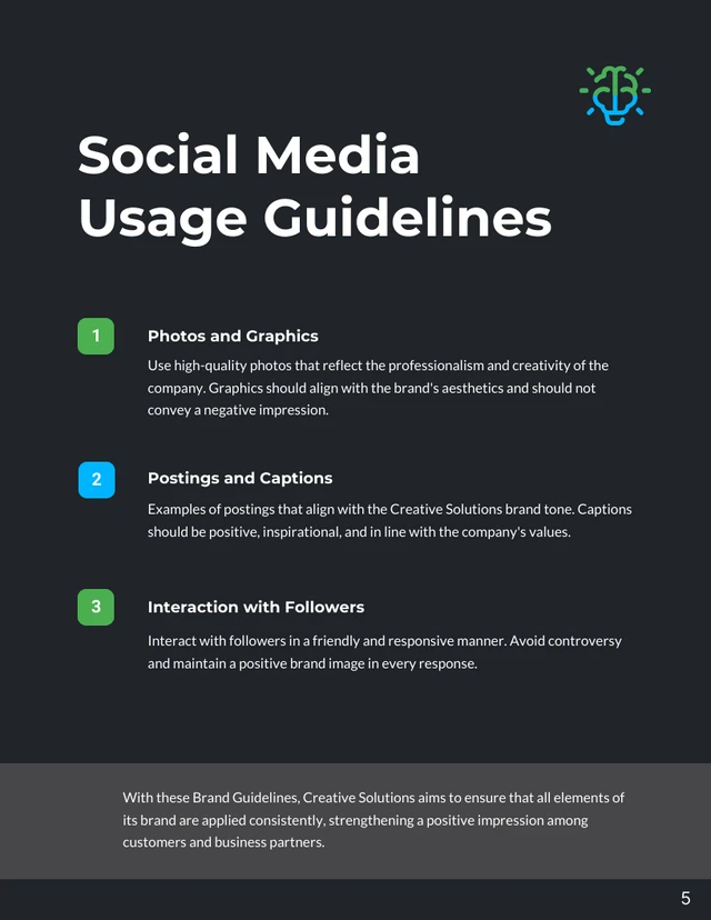 Brand Guidelines Proposal - Page 5