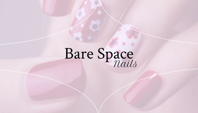 Modern Minimalist Pink Business Card Nail-Art - Page 1