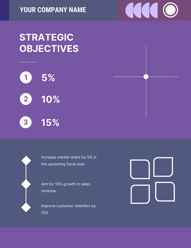 Purple Abstract Shape Account Plan - Page 1