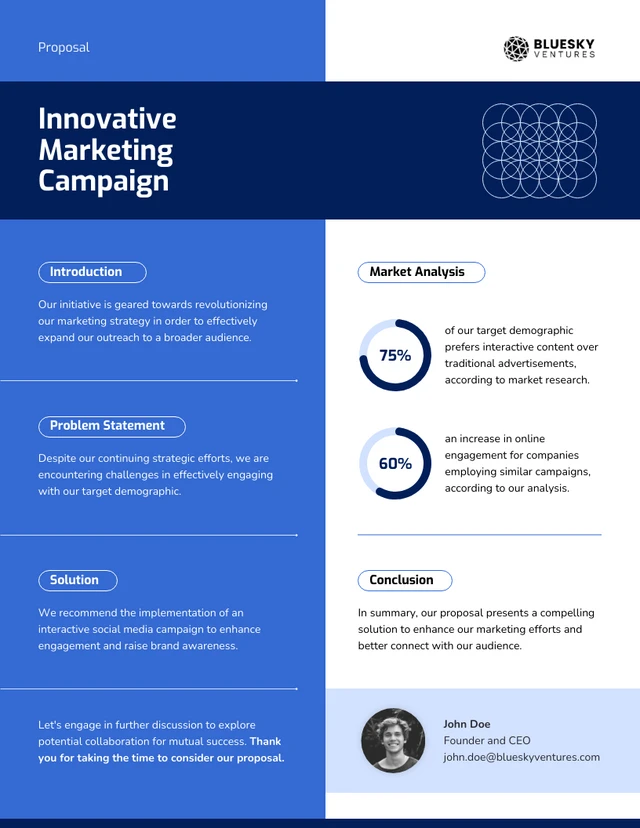 1 Page Business Proposal Template