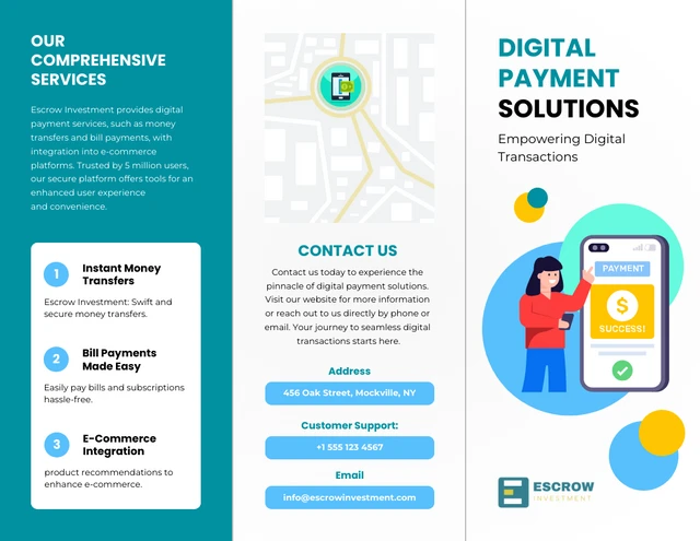 Digital Payment Solutions Z-Fold Brochure - Page 1