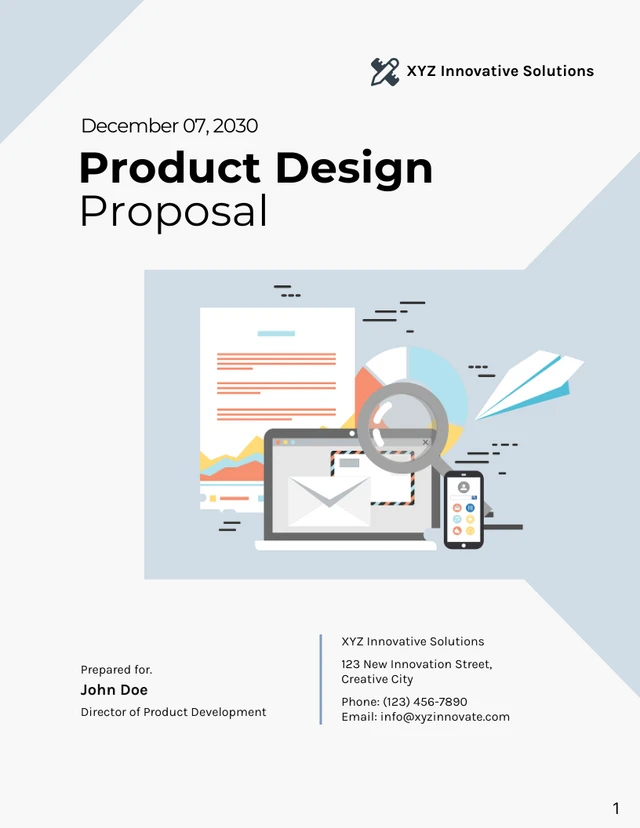 Product Design Proposal - Page 1