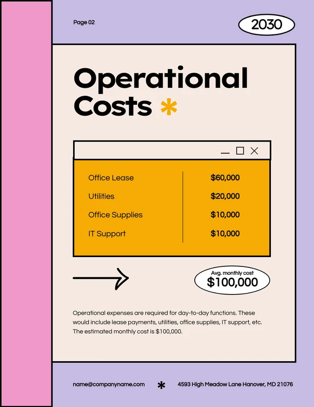 Orange Purple And Pink Rectangles Budget Plan - Page 3