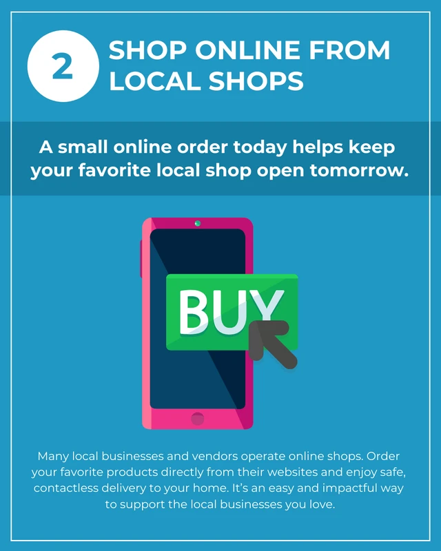 Support Local Businesses Instagram Carousel Post Slides - Page 3