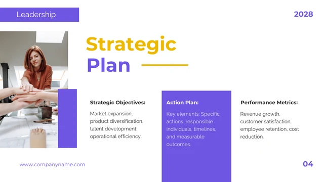 Yellow & Purple Minimalist Design Leadership Presentation - Page 4