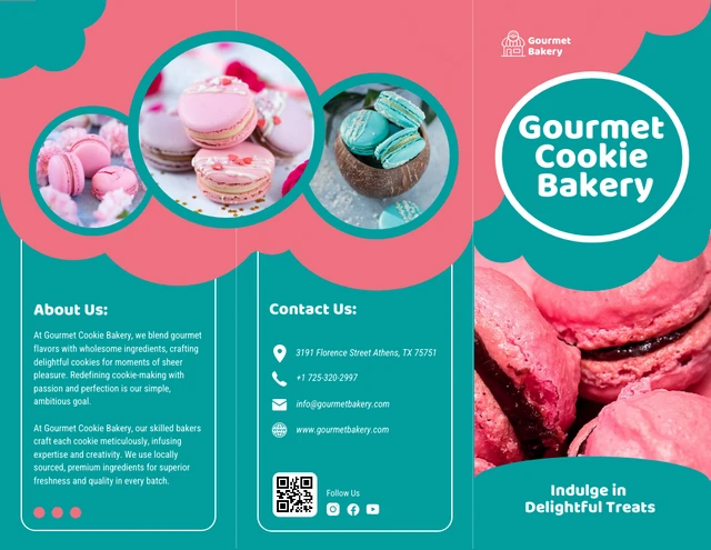 Gourmet Cookie Bakery Brochure - Page 1