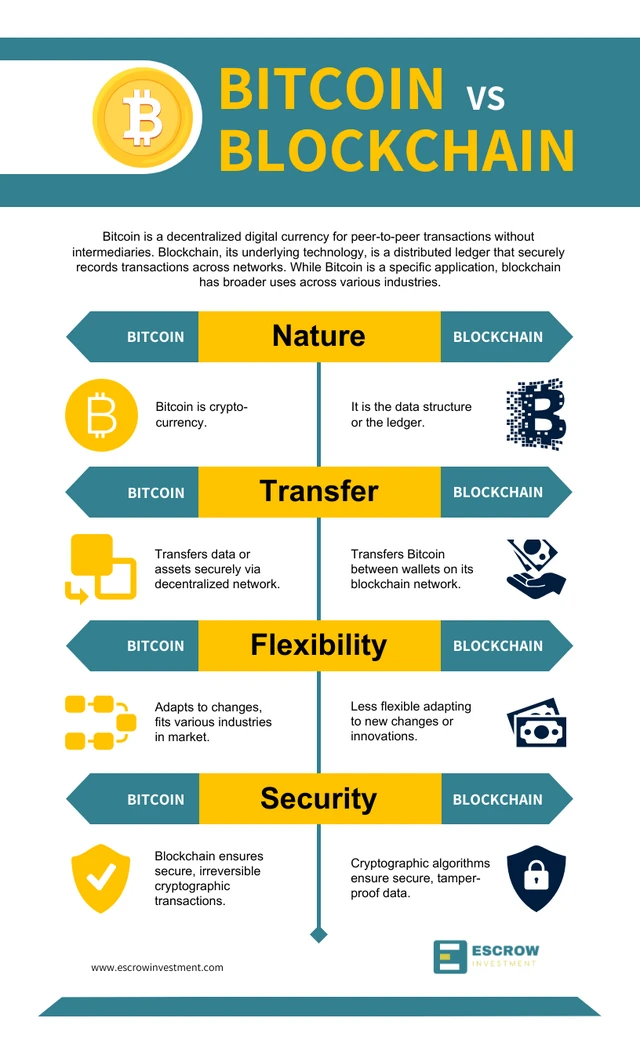 Block Chain Comparison Infographic Template