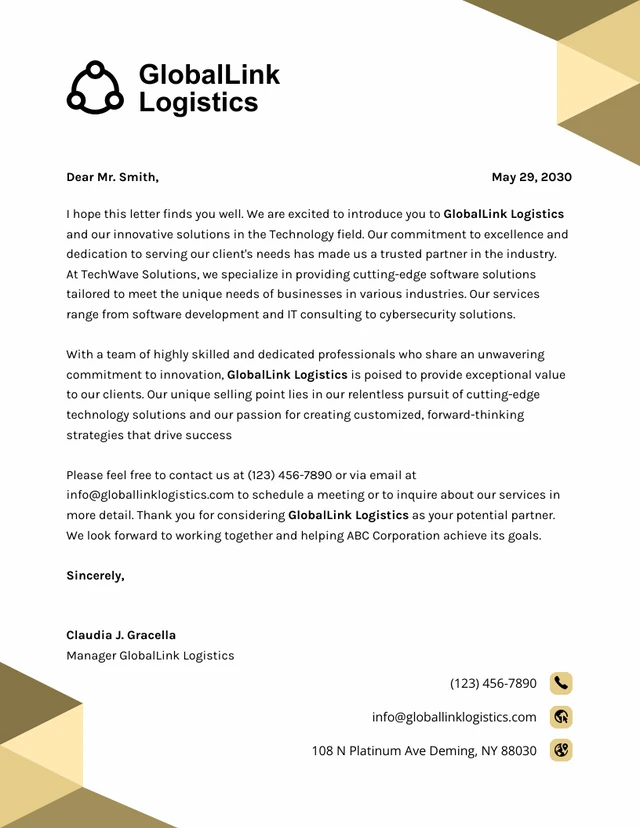 Company Letterhead