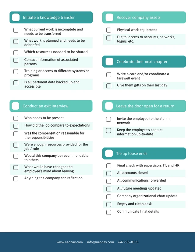 Company Employee Offboarding Checklist - Page 2