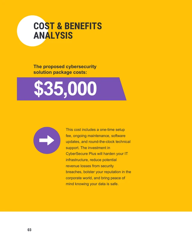 Simple Yellow And Purple Sales Proposal - Page 3