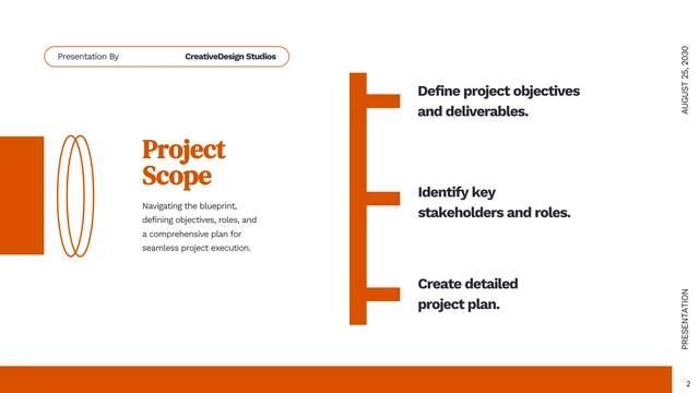 Simple Orange White Timeline Presentation - Page 2