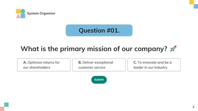 Onboarding Training Quiz Presentation - Page 2