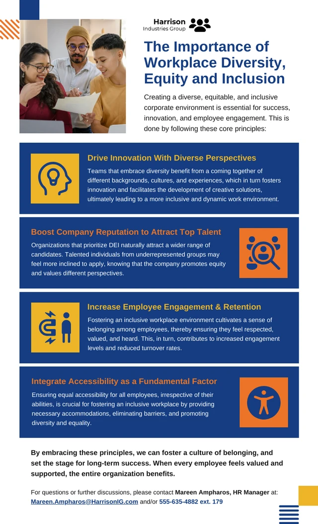 DEI Informational Infographic Template