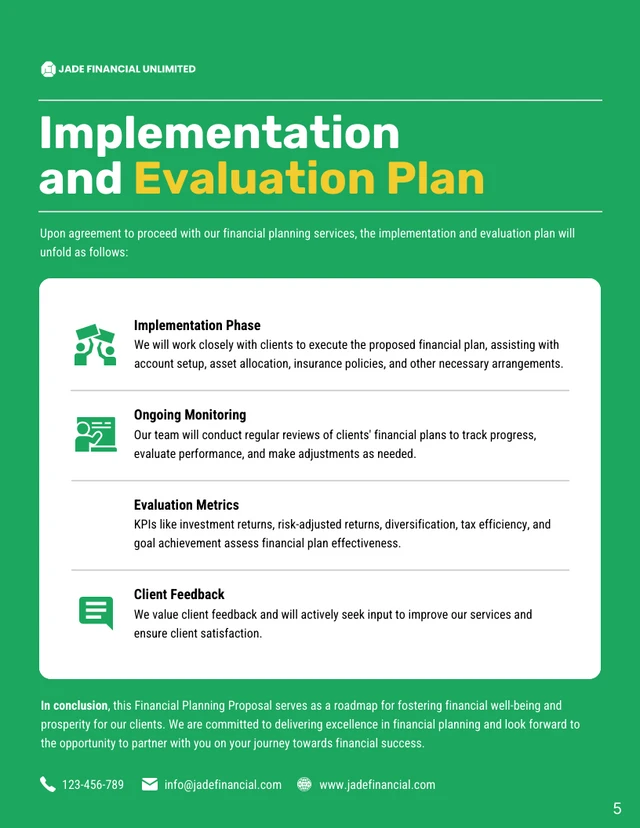 financial planning proposal - Page 5