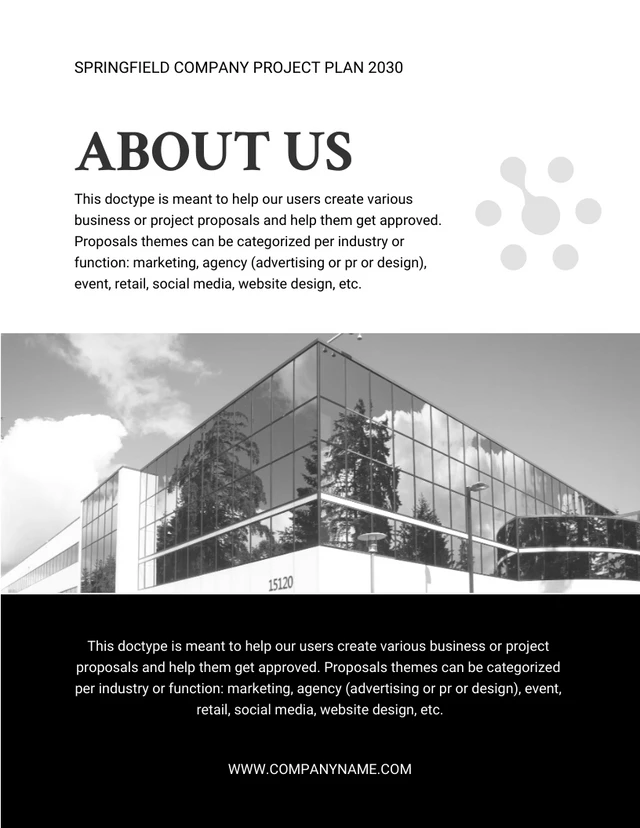 Black And White Modern Elegant Luxury Business Company Project Plans - Page 2