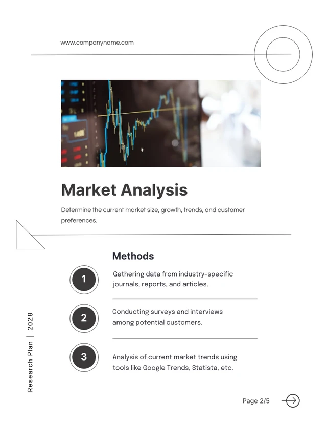 White Clean Minimalist Lines Research Plan - Page 2