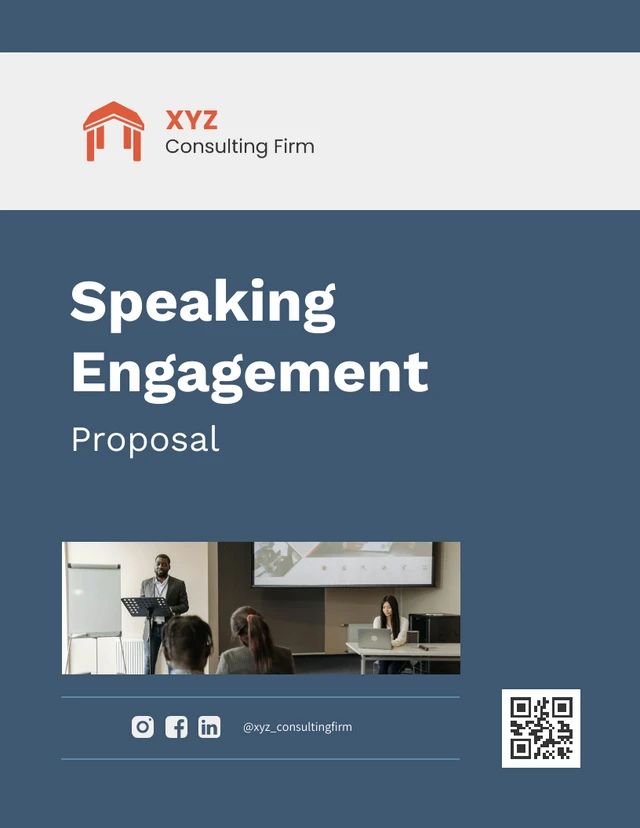 Speaking Engagement Proposal Template - Page 1