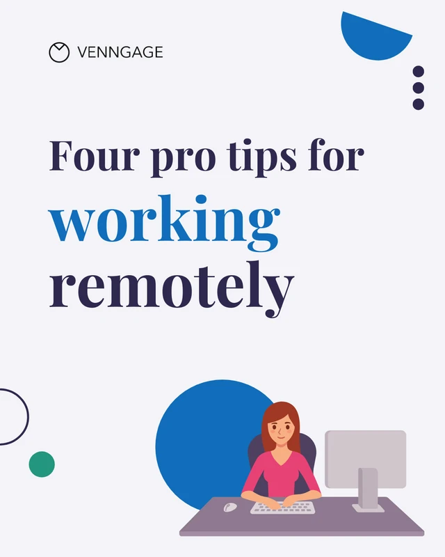 Working Remotely Instagram Carousel Post - Page 1