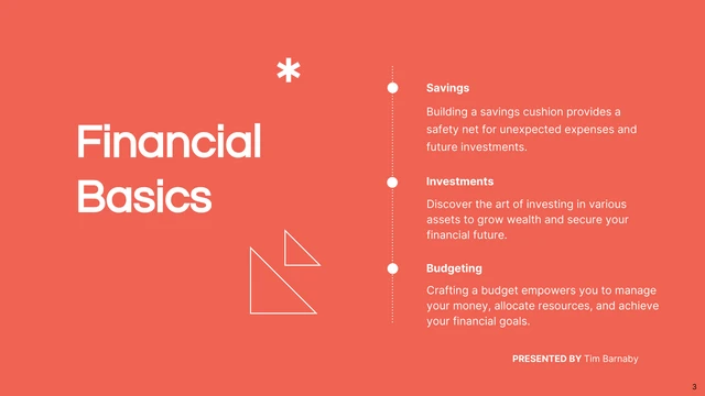 Red Simple Finance Presentation - Page 3