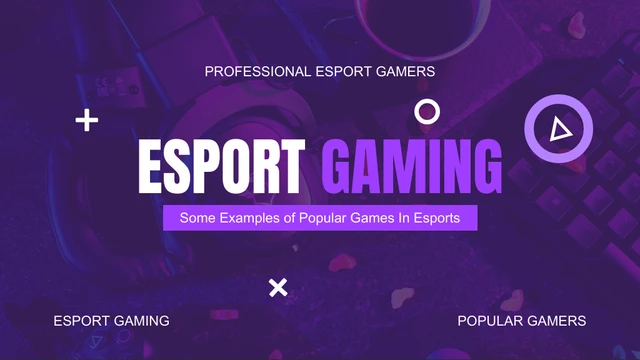 Navy And Purple Minimalist Modern Professional Esport Game Presentation - Page 1