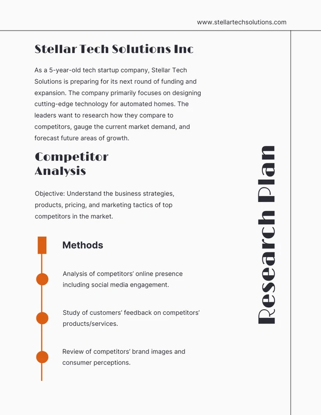 Grey Minimalist Simple Research Plan - Page 1