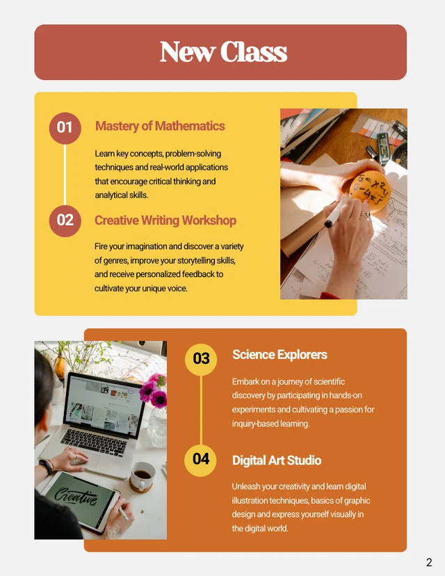 Yellow and Orange Course Catalog - Page 2