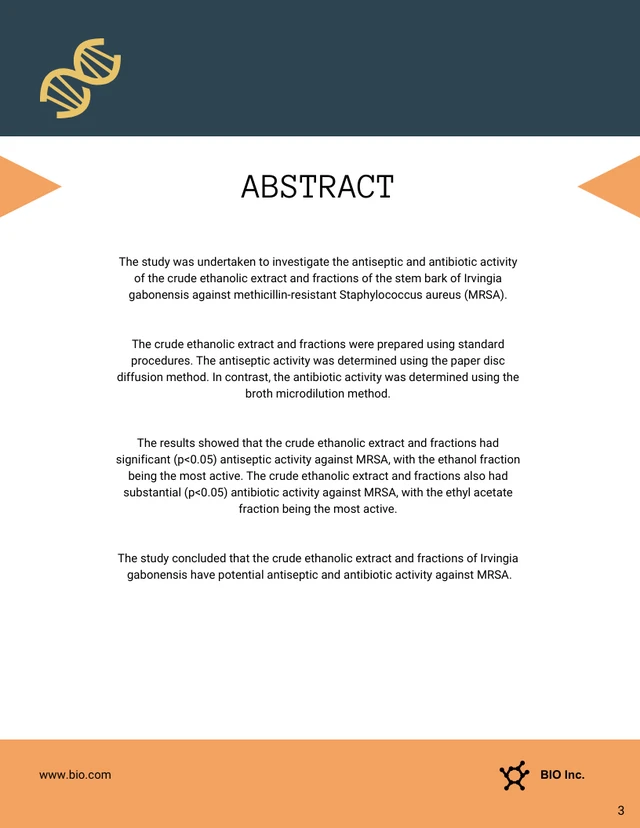 Abstract Green Research Proposal Template - Page 3