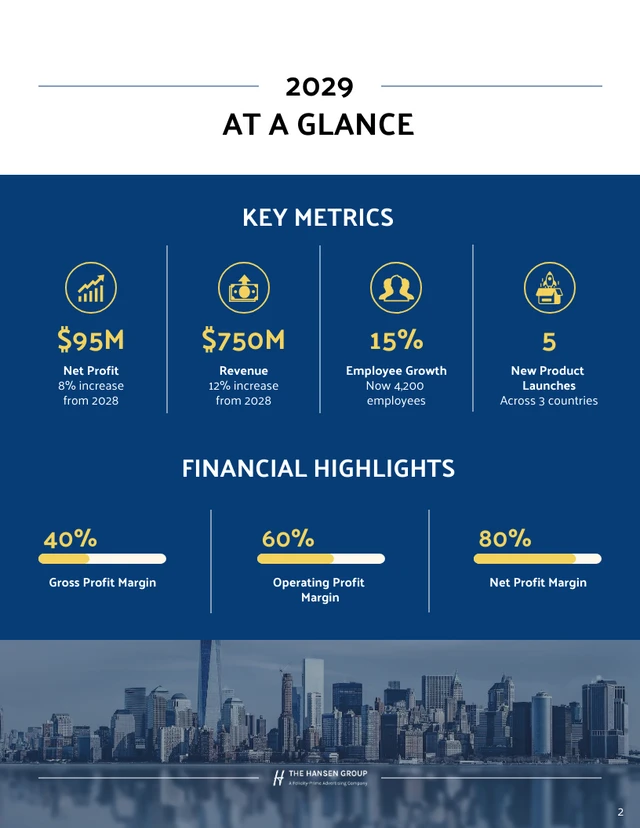 Annual Financial Report Template - Page 2