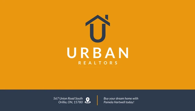 Urban Modern Real Estate Business Card - Page 2