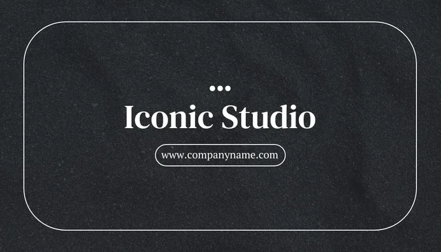 Black Texture Simple Graphic Design Business Card - Page 1