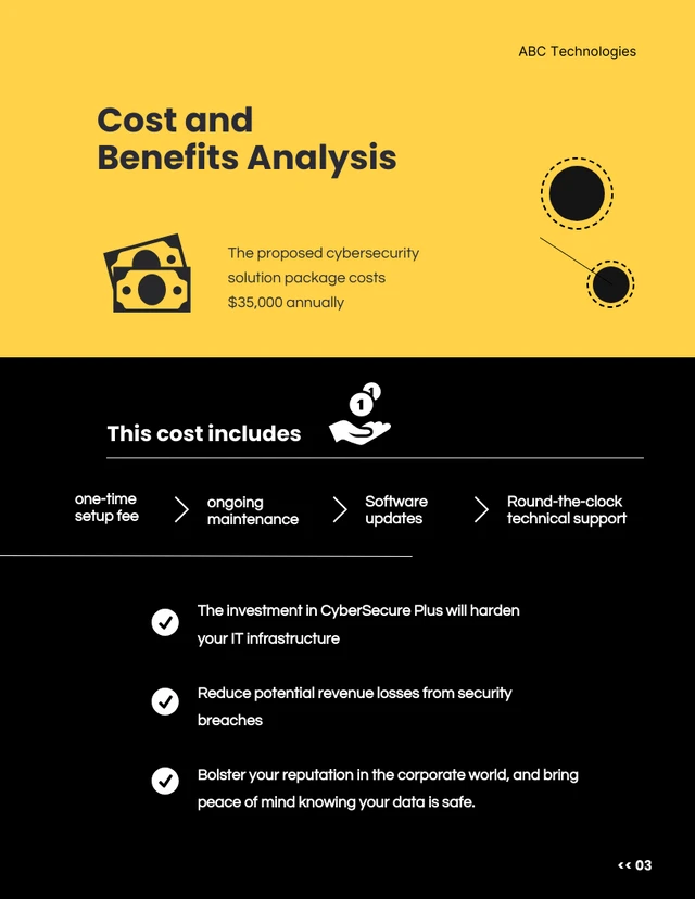 Simple Modern Yellow And Black Sales Proposal - Page 3