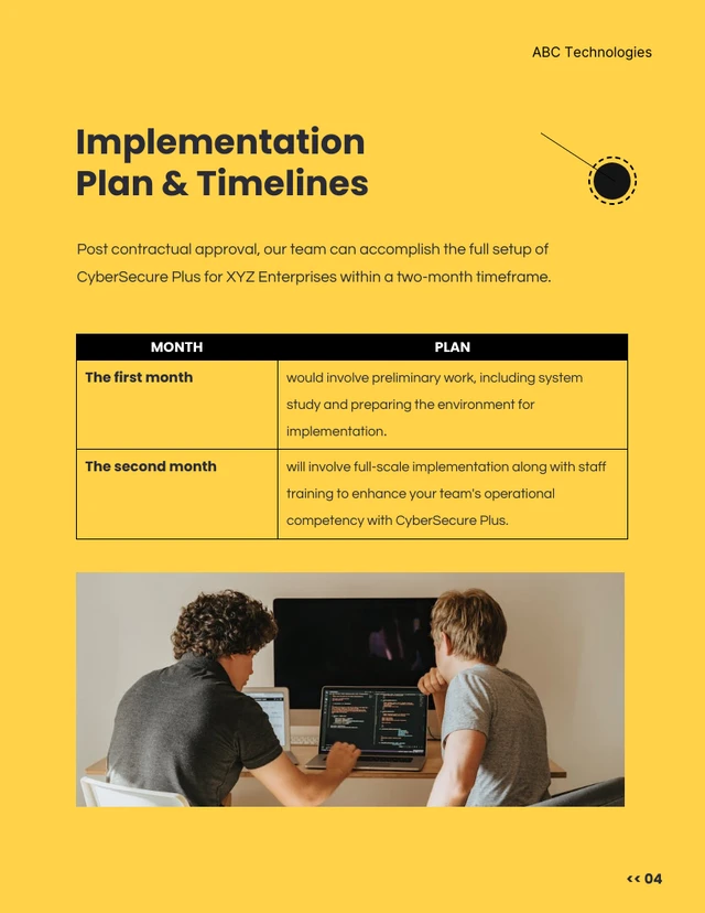 Simple Modern Yellow And Black Sales Proposal - Page 4