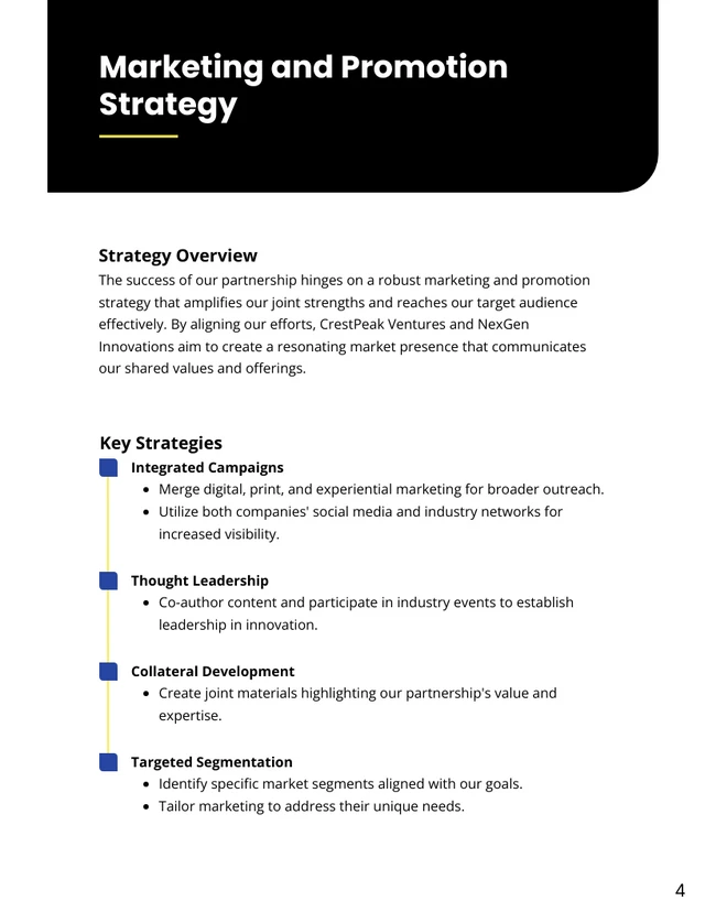 Strategic Partnership Proposal - Page 4