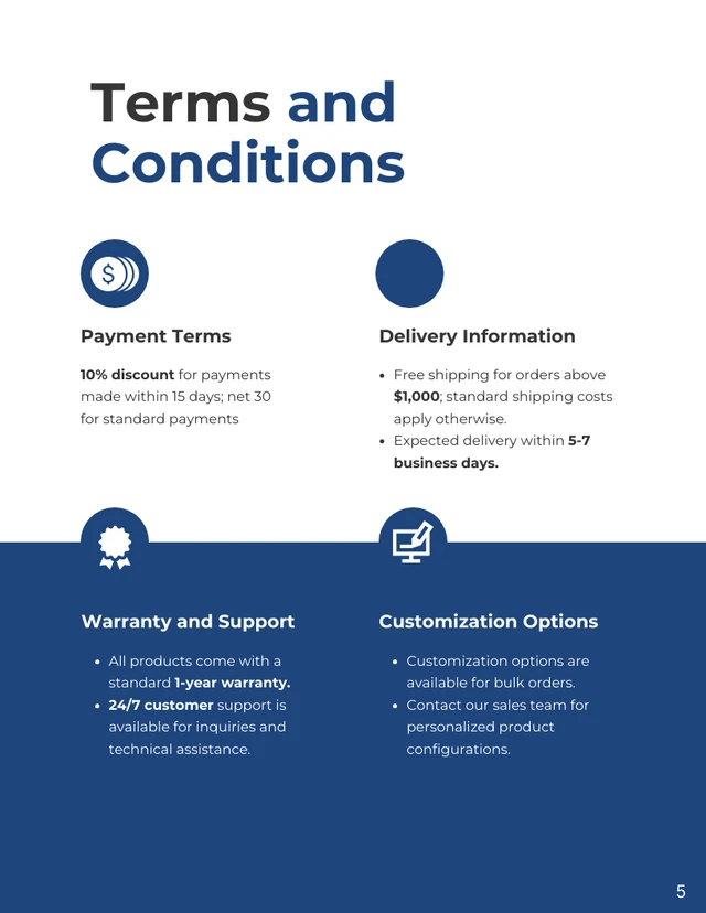 Product Price Proposals - Page 5