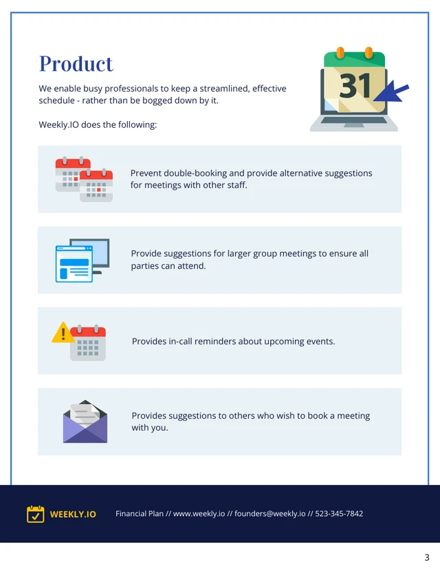 Financial Business Plan Template - Page 3