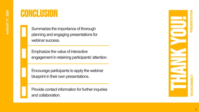 Simple Orange and White Webinar Presentation - Page 5