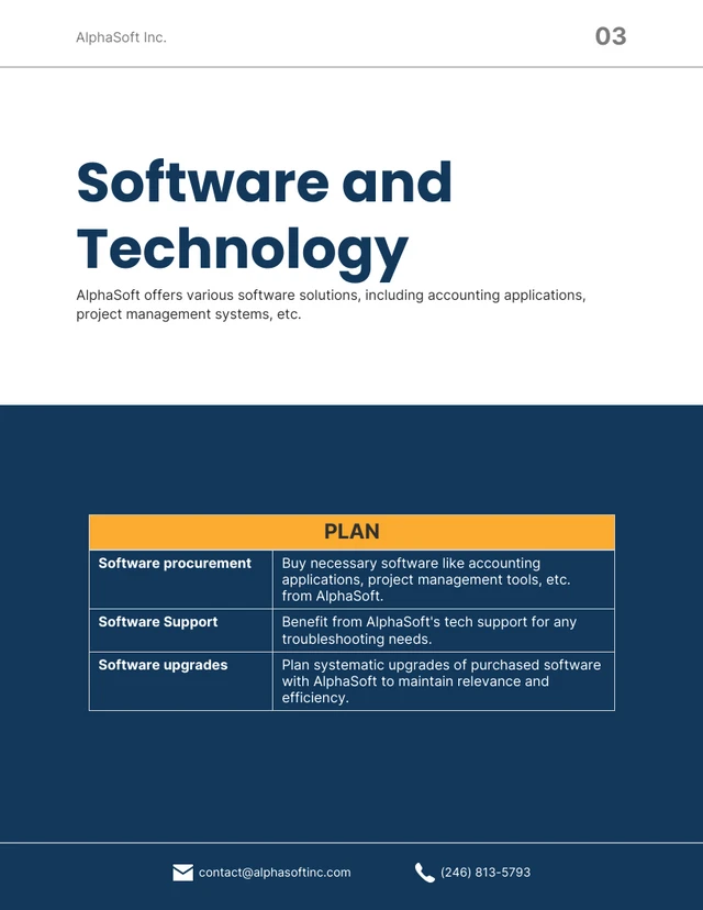 Navy Blue And Yellow Modern Resource Plan - Page 3