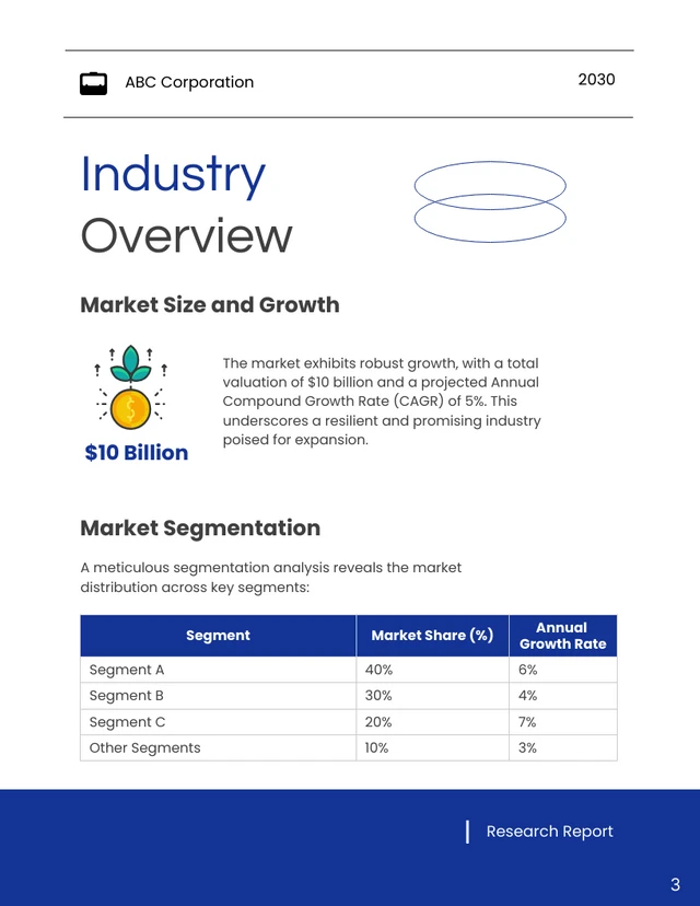 Market Research Report - Page 3