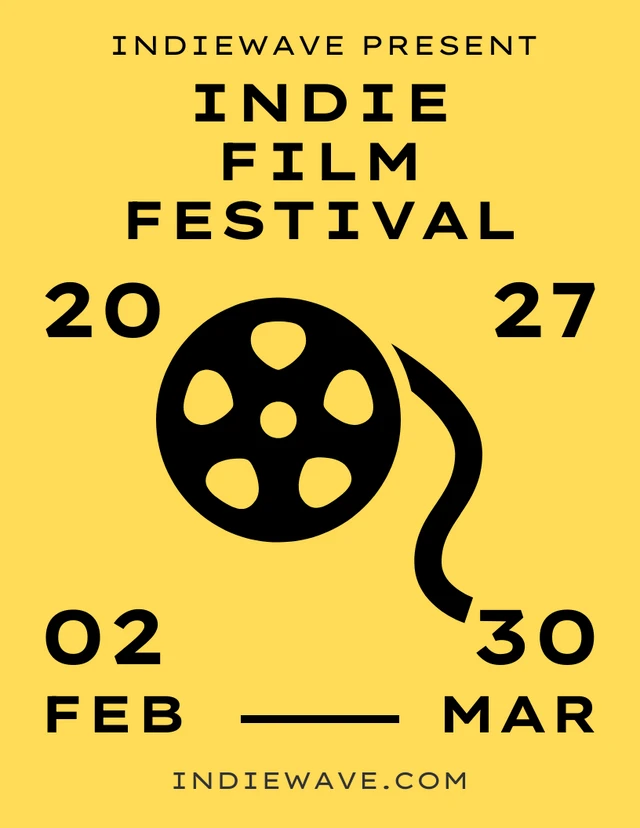 Yellow Mustard Indie Film Festival Template
