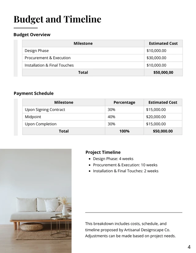 Interior Design Proposal - Page 4