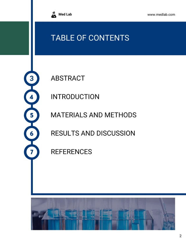 Dark Blue and White Research Proposal Template - Page 2