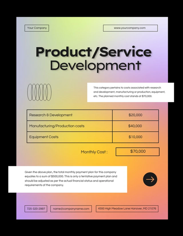 Black And Gradient Simple Budget Plan - Page 5