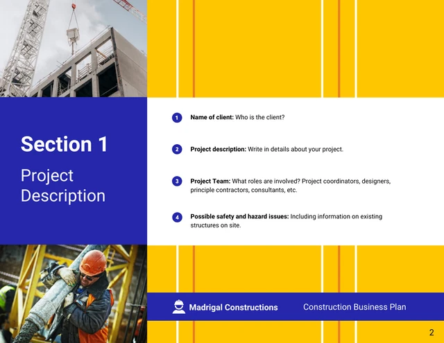 Construction Business Plan Template - Page 2