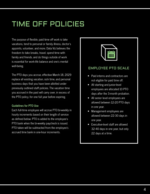 Bold Company Employee Handbook - Page 4