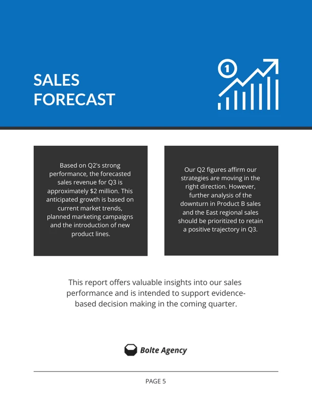 Blue Minimalist Sales Report - Page 5